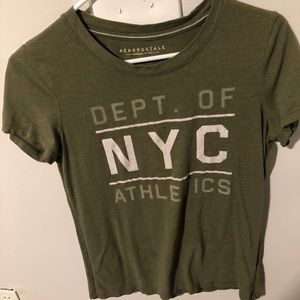 Army green shirt